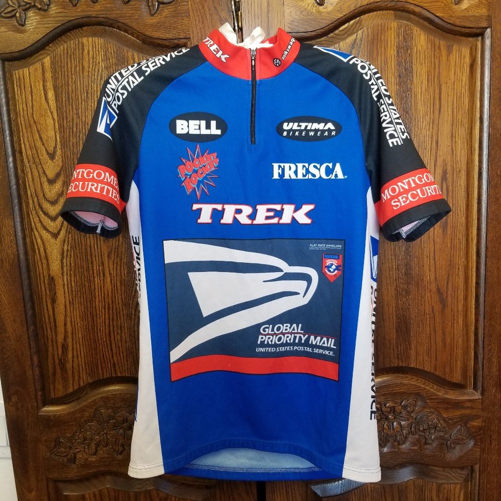 Ultima Bikewear Cycling Zip T-shirt Women's L? 20" Chest USPS Fresca Sponsors